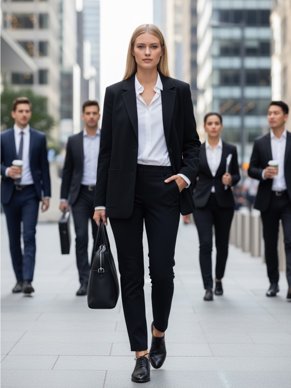 Appleseeds Petite Black Blazer in Size 10P Classic Workwear